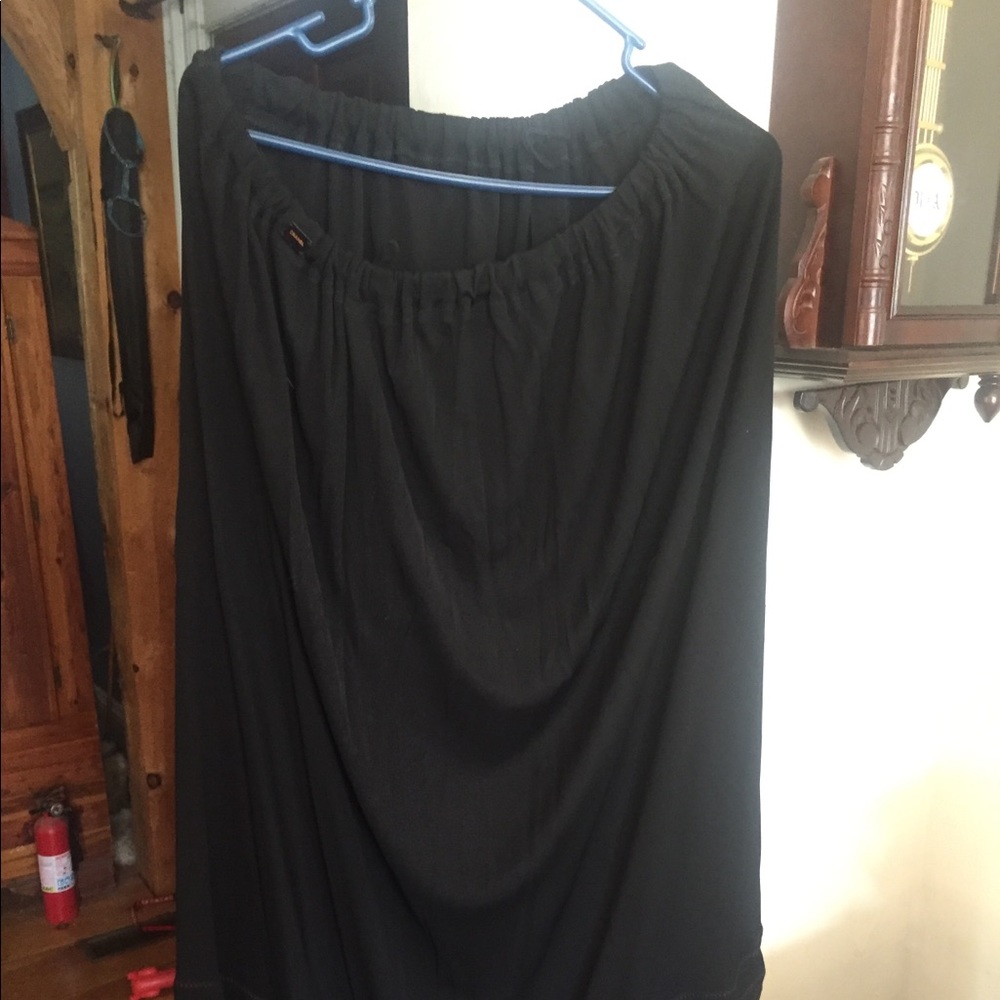 Authentic Chanel Stretch Waist so 46 Black Skirt !